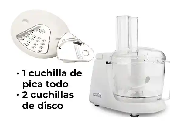 Procesador De Alimentos Kalley Blanco