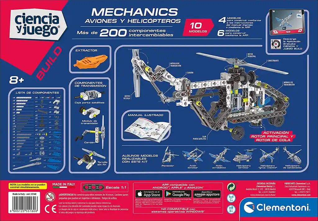 Juego De Construcción Aviones Steam 10 Modelos Legoo Niños