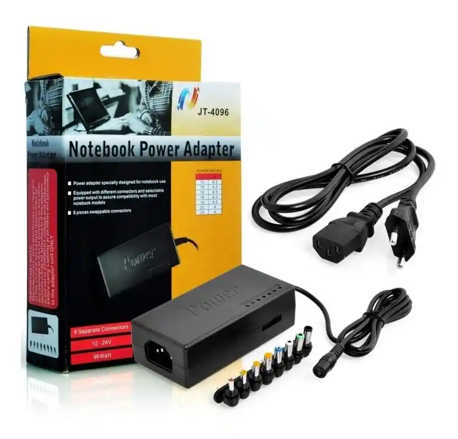 Cargador Universal P/ Notebook 12v-24v 96w Multiples Puntas