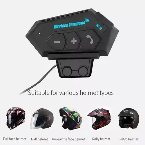 Intercomunicador Casco Moto Bluetooth Inalámbrico Manos Libres