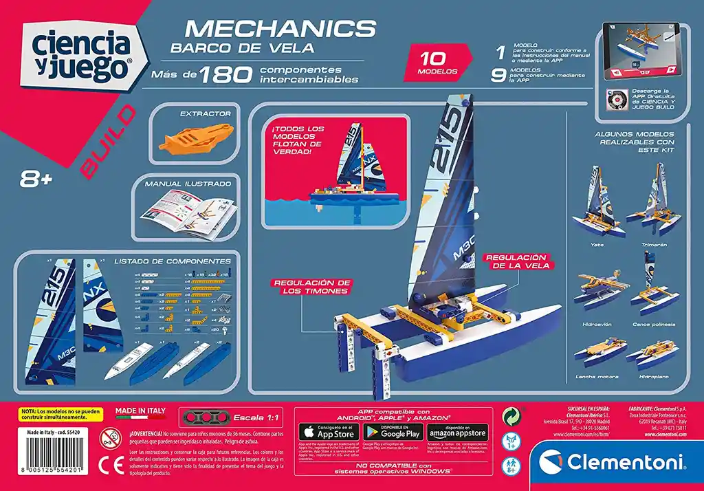 Juego De Construcción Barcos Steam 10 Modelos Legoo Niños