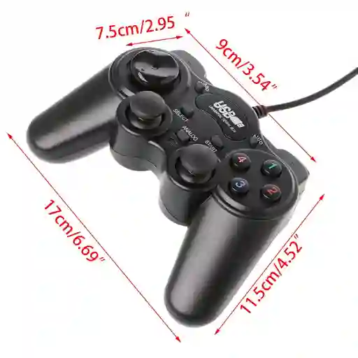 Control Para Computador Usb Gamepad Con Analogo 10 Botones