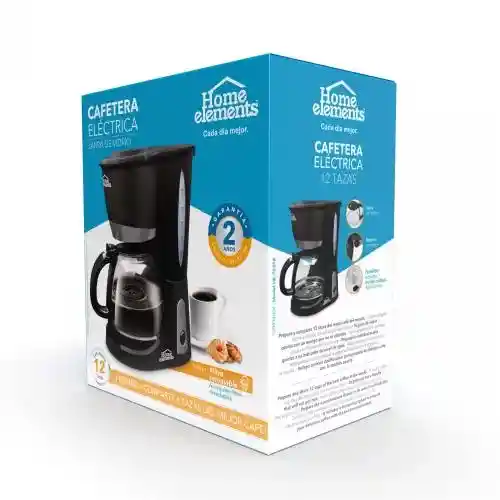 Cafetera Electrica 12tzs Home Elements