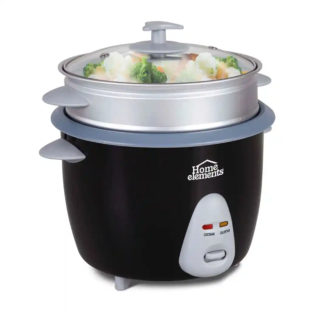 Home Elements Olla Arroz 1,8lt Negra