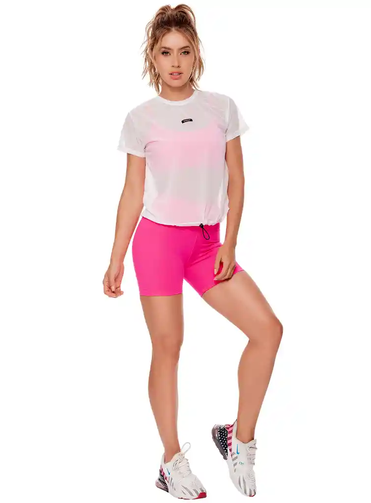 Short Mujer En Supplex Fucsia Talla Unica