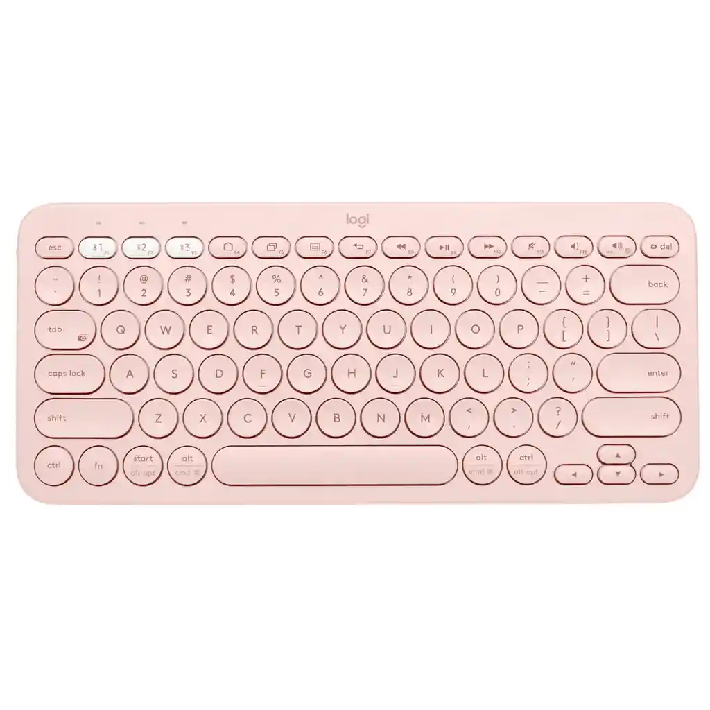 Teclado Inalámbrico Bluetooth Multidispositivo Logitech K380 Rosado