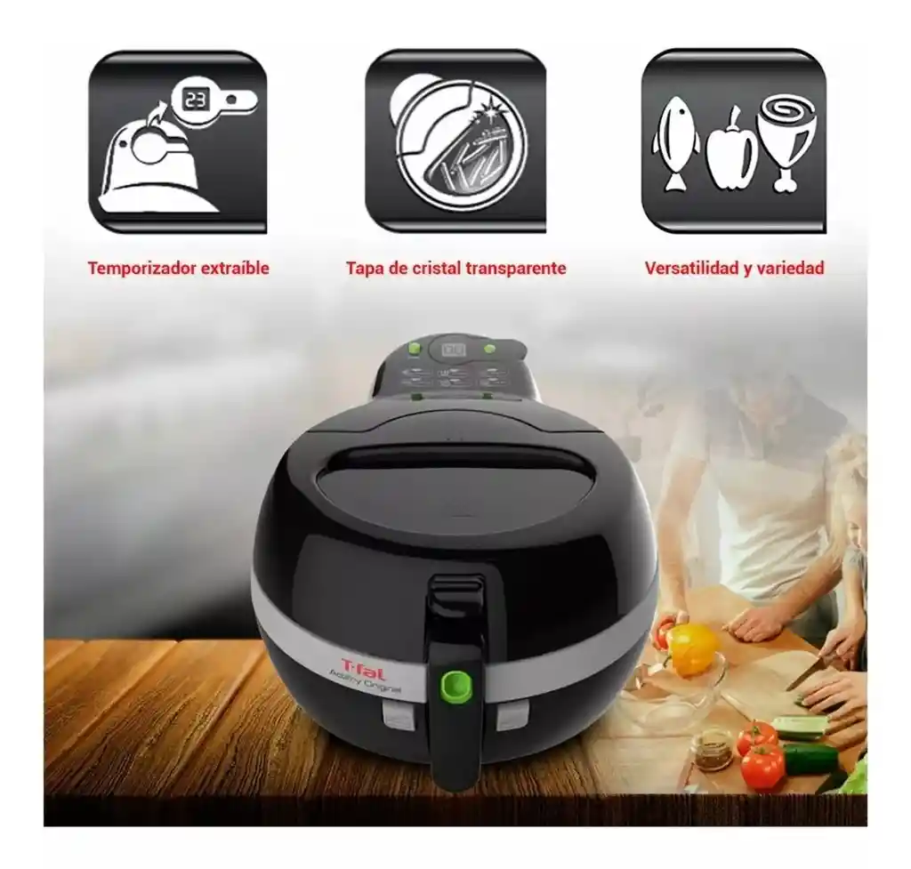  Air Fryer Freidora De Aire Actifry Edition Plus T-Fal 1.2Kg Original 