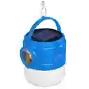 Lampara Solar T03 Azul Celeste Recargable Cable Usb Portátil Con Control