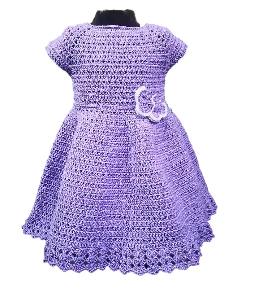 Vestido Para Bebe Tejido A Mano En Hilo Ropa Para Bebe Orig