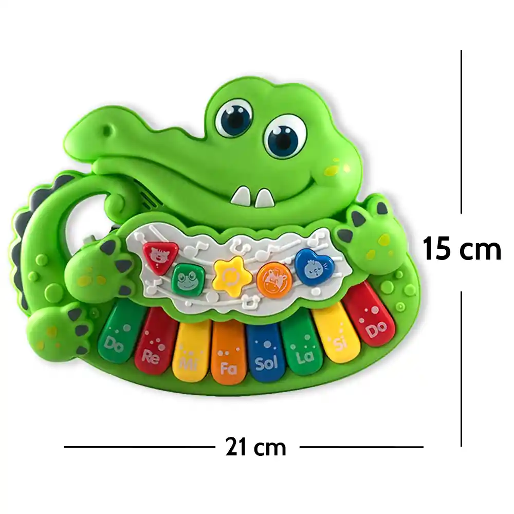 Juguete Piano Musical Interactivo Infantil Bebes Caiman