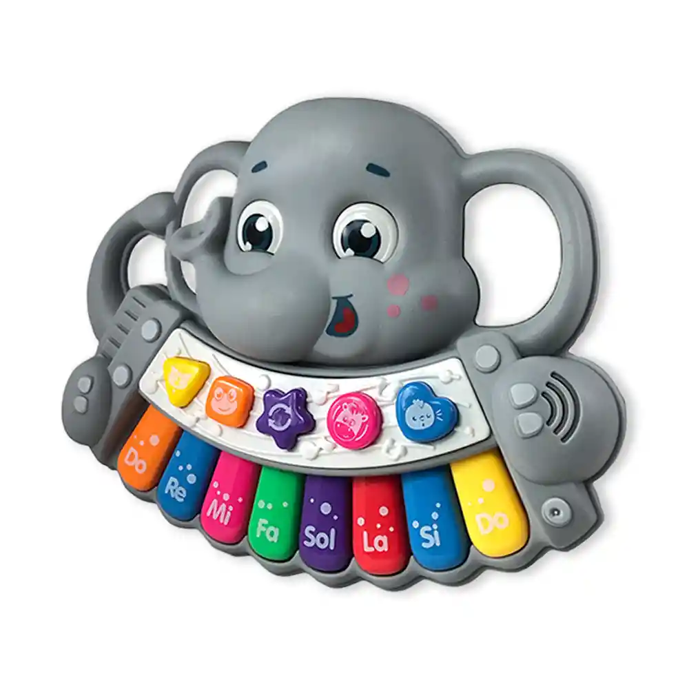 Juguete Piano Musical Interactivo Infantil Bebes Elefante