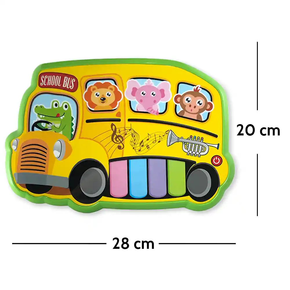 Juguete Piano Musical Interactivo Infantil Bebes Bus