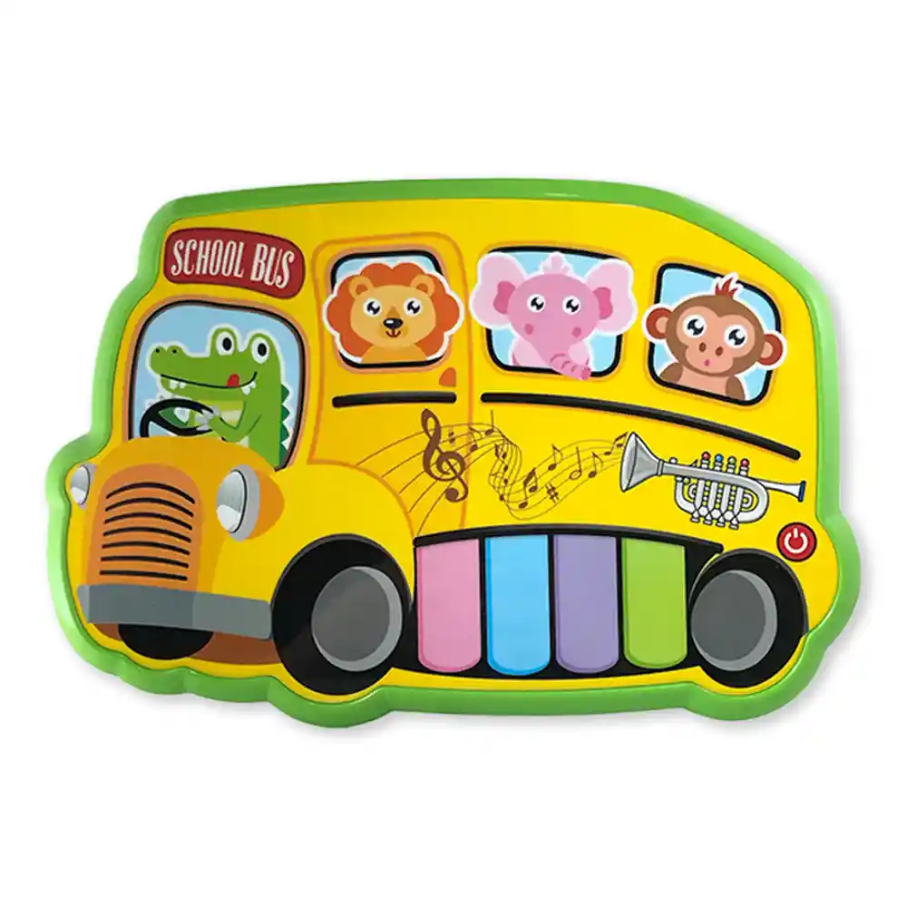 Juguete Piano Musical Interactivo Infantil Bebes Bus