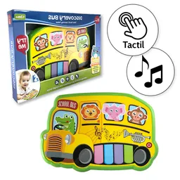 Juguete Piano Musical Interactivo Infantil Bebes Bus