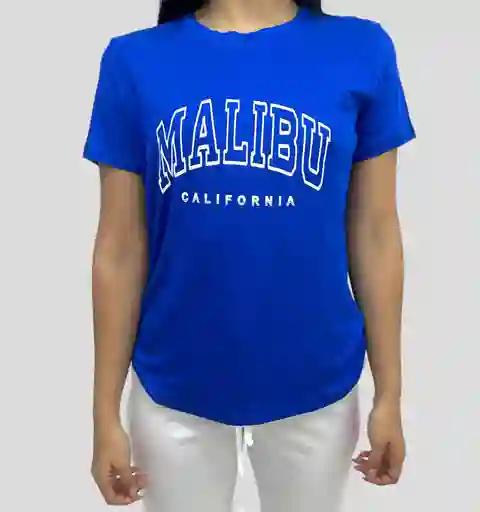 Camiseta Estampada Azul Rey Talla 8