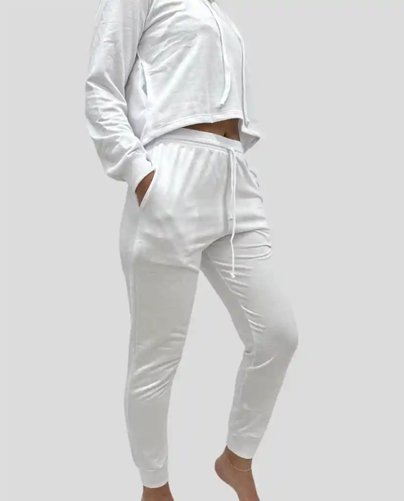 Jogger Blanco Talla L