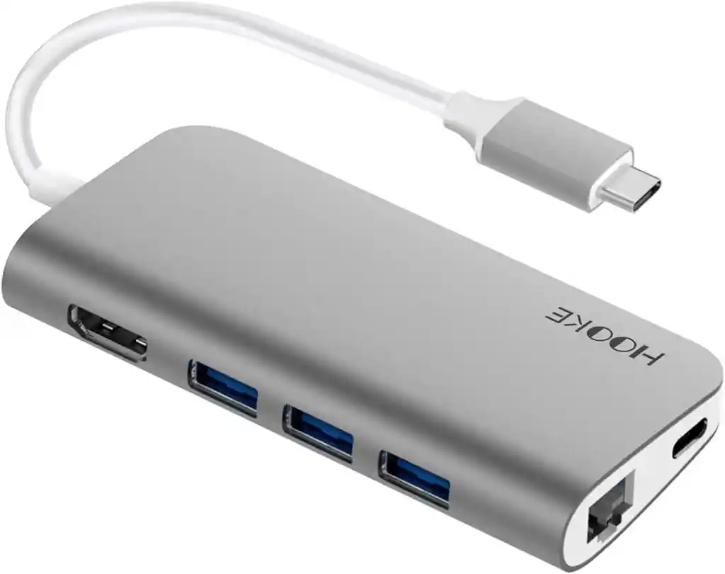 Adaptador Tipo C Ethernet Rj45 Hdmi Micro Sd Hub Usb-c Mac