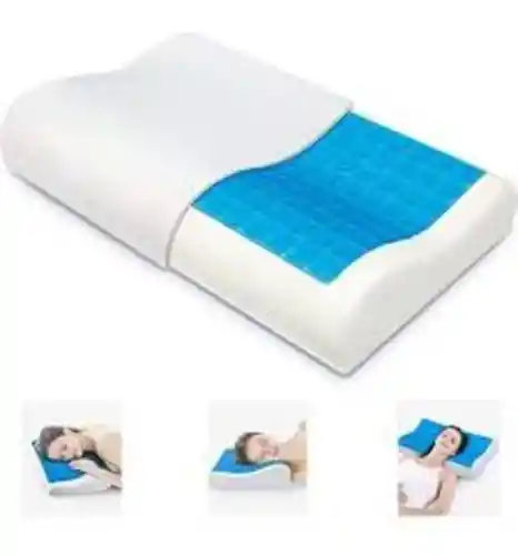 Almohada De Gel Ortopédica Memory Pillow Refrescante+funda