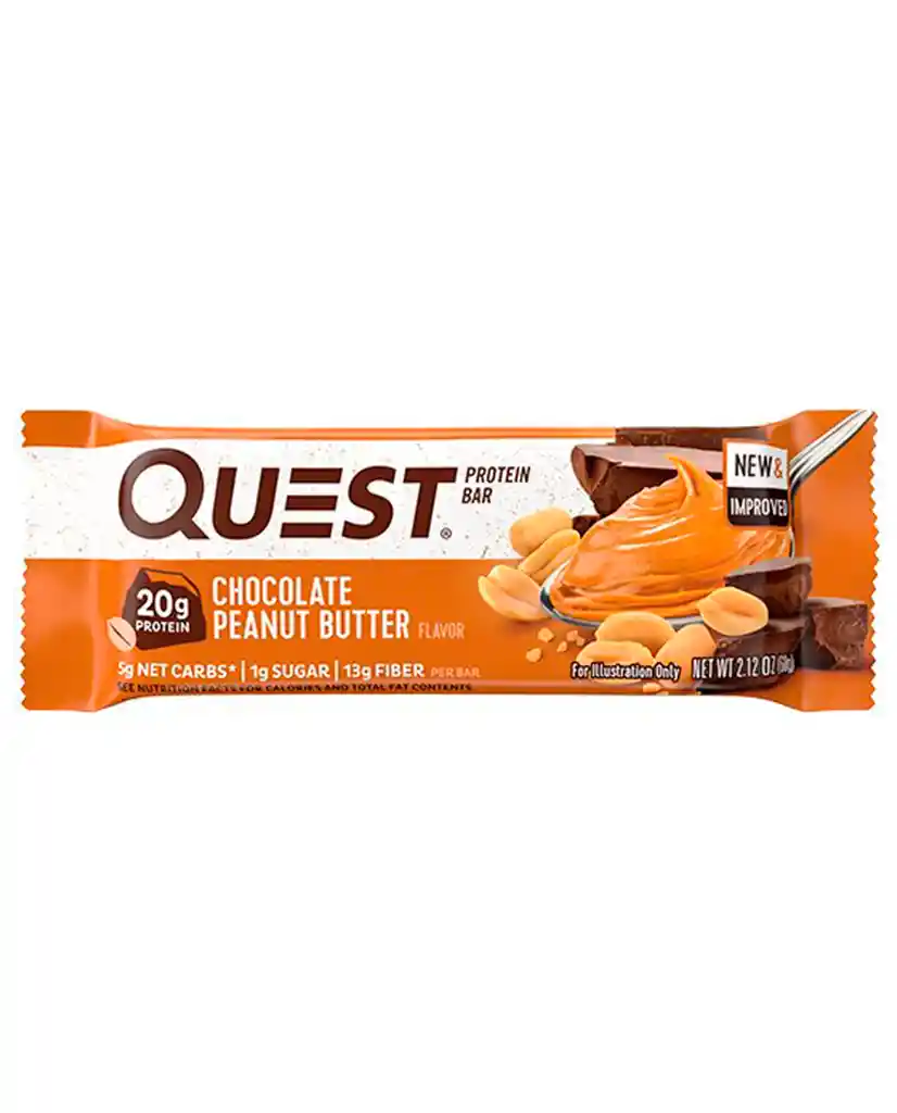 Barras De Proteina Chocolate Peanut Butter Quest 60 Gr