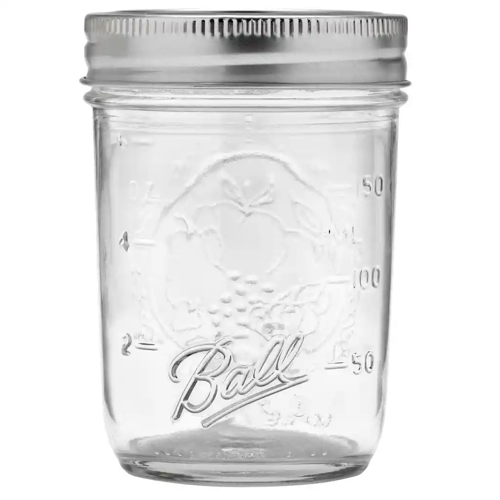 Mason Jars 8 Oz Boca Regular Media Pinta X 12 Unidades