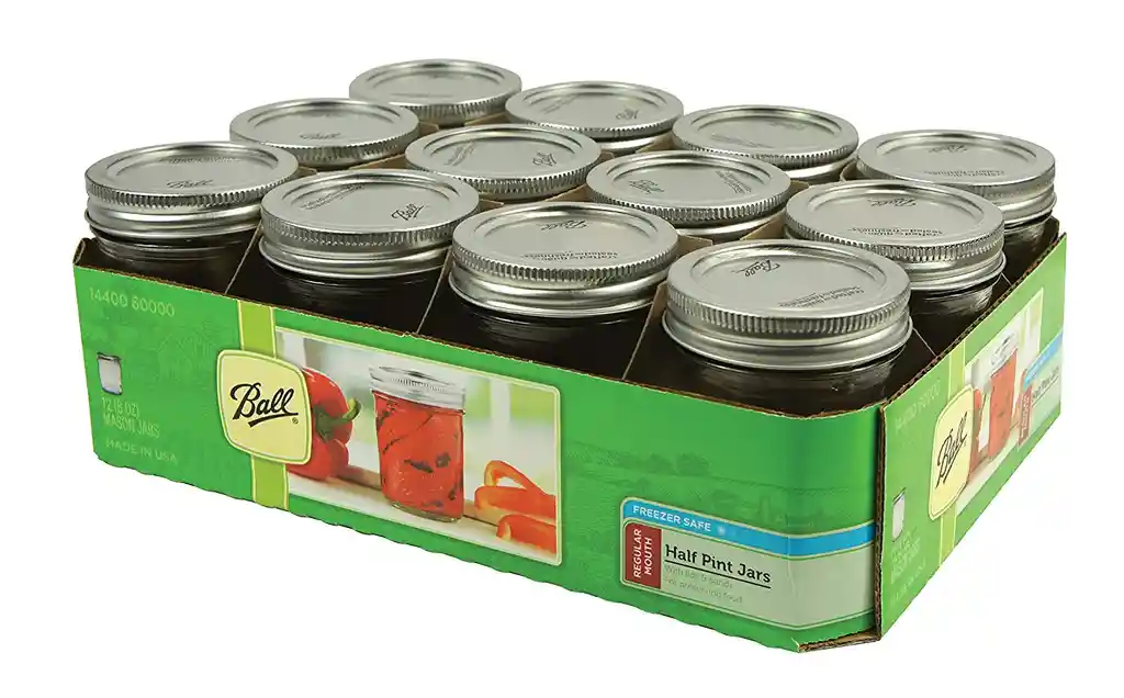 Mason Jars 8 Oz Boca Regular Media Pinta X 12 Unidades