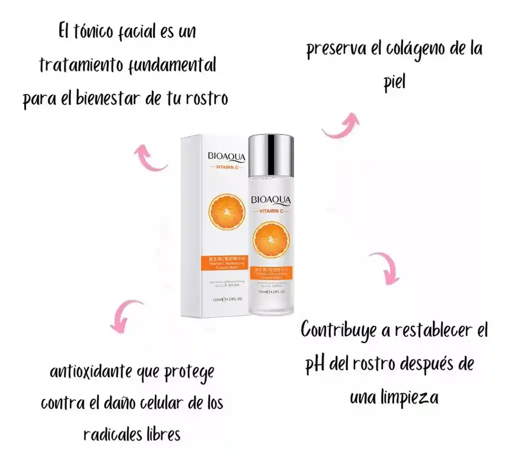 Tónico Vitamina C Bioaqua 120ml