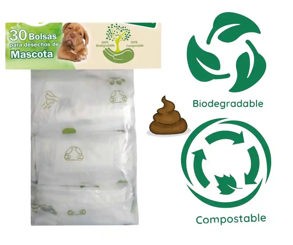 Bolsas Compostable 30 Bolsas Biodegradables
