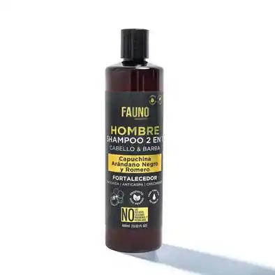  FAUNO  Shampoo Sin Sulfatos 2 En 1 Hombre Cabello Y Barba 