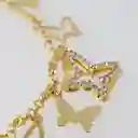 Pulsera Mariposa Vuela Alto - Baño Oro 18k