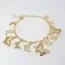 Pulsera Mariposa Vuela Alto - Baño Oro 18k