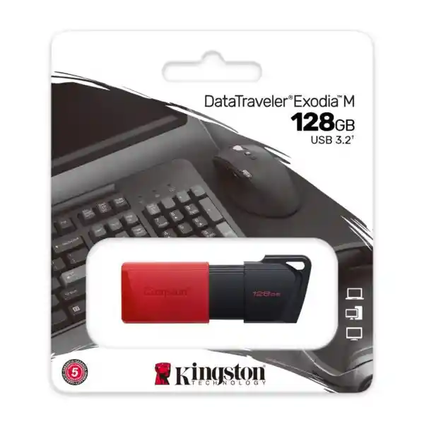 Memoria Usb Kingston Datatraveler Exodia 128gb Usb 3.2