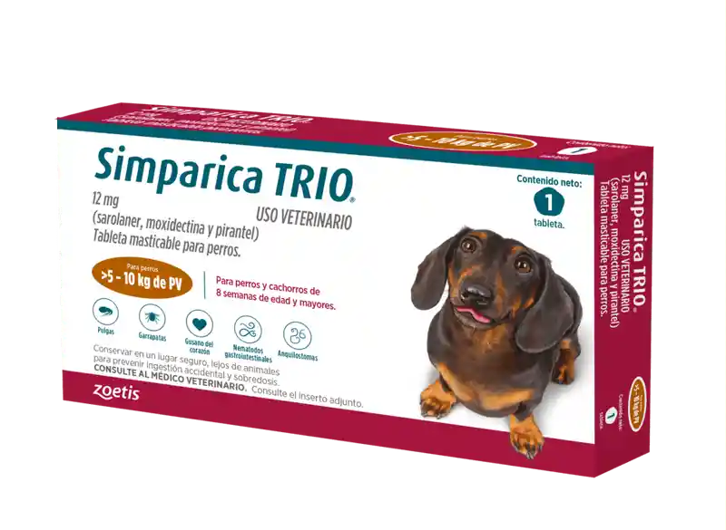 Simparica Trio 5 - 10 Kg *1 Tableta