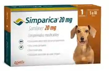 Simparica 20 Mg Perro 5 A 10kg *1 Tableta