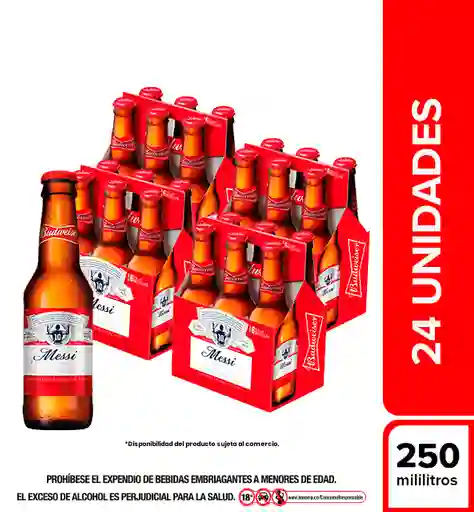 Caja Budweiser Botella 250 X 24 Bt