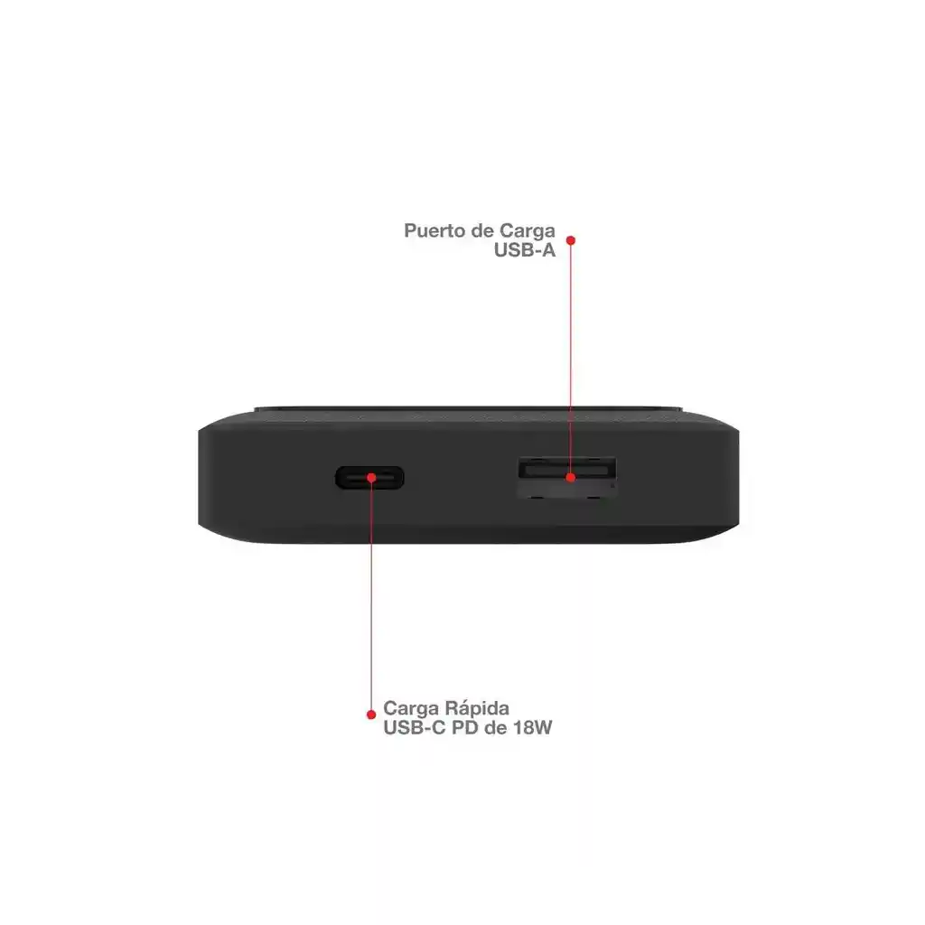Powerbank Inalámbric Xl 10.000mah Mophie Ac002mop40 Usb-c Pd