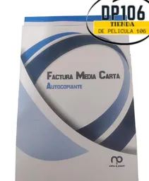 Facturero Media Carta Autocopiante X 1 Und