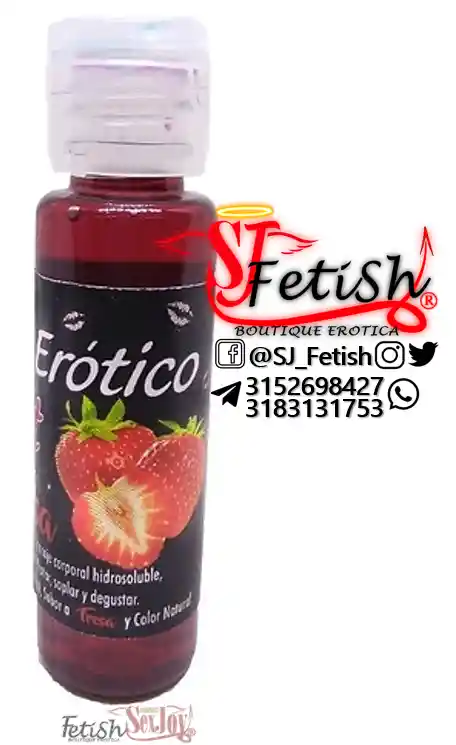 Aceite Comestible Sabor Fresa Punto G 30ml