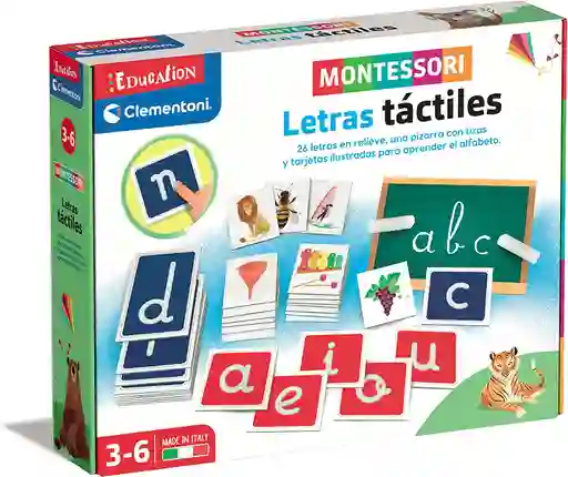 Juego Didáctico Letras Táctiles Juego Montessori Niños