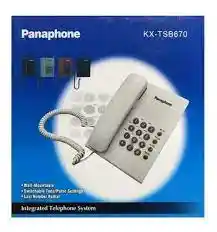 Teléfono Local Fijo Panaphone Kx-t670 Sin Pantalla