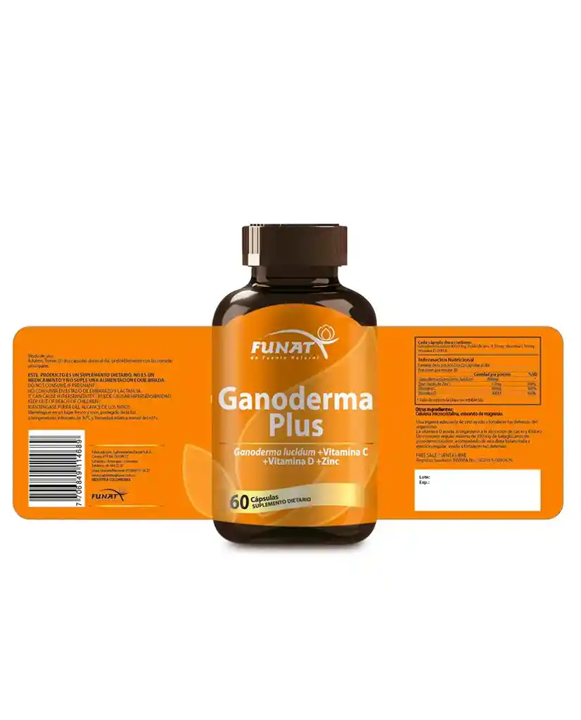 Ganoderma Plus Funat 60 Caps