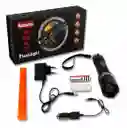 Linterna Tactica Led Recargable Zoom Swat Con Accesorios