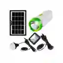 Kit Linterna Recargable Solar Cl-033 Portátil 3w Bombillo Power-bank