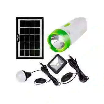 Kit Linterna Recargable Solar Cl-033 Portátil 3w Bombillo Power-bank