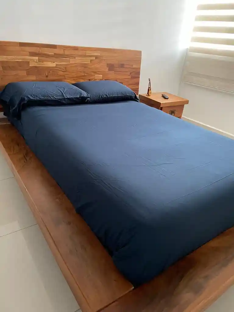 Juego De Sábanas Sencillo Azul Oscuro Bedlife 1.800 Hilos