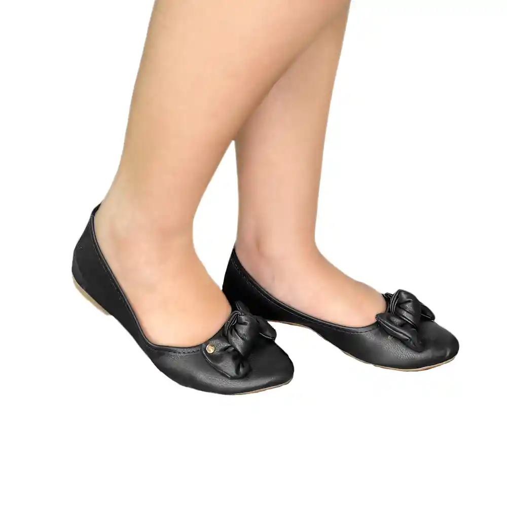 Calzado Casual Dama Zapato Baletas Mujer Karla Chacon Alanna Negro 35