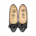 Calzado Casual Dama Zapato Baletas Mujer Karla Chacon Alanna Negro 35