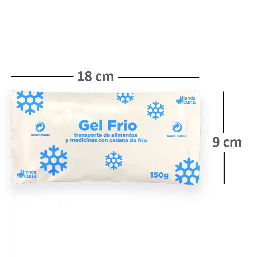 Gel Frio Refrigerante Bolsa Pila 150 Gr X 4 Unidades