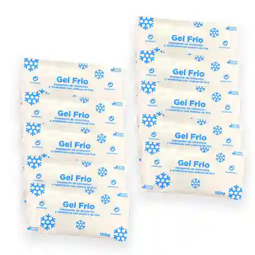 Gel Frio Refrigerante Bolsa Pila 150 Gr X 10 Unidades