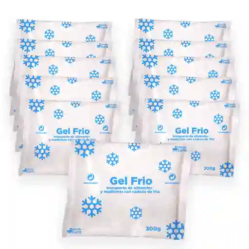 Gel Frio Refrigerante Bolsa Pila 300 Gr X 10 Unidades