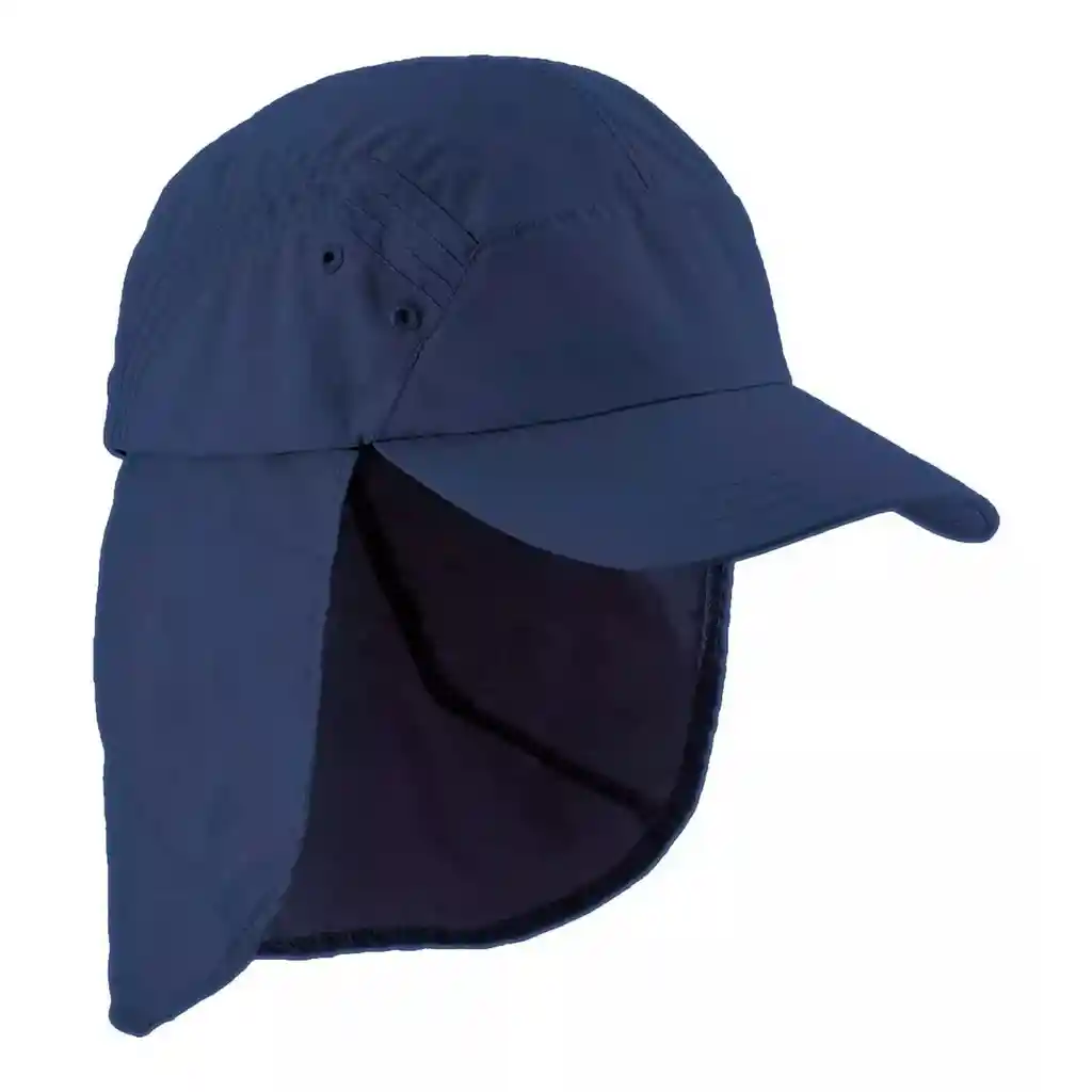 Gorra O Cachucha Safari Tapa Cuello En Dril Uni Color Azul Oscuro